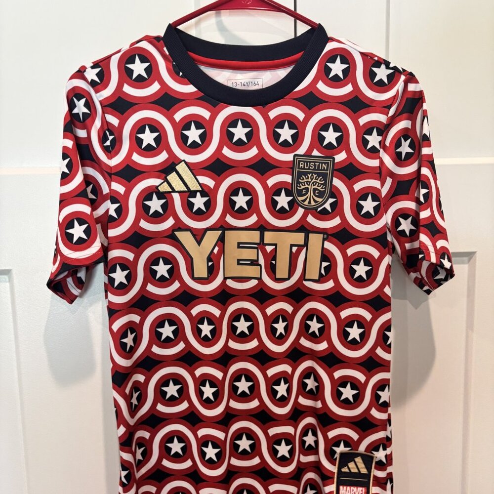 Adidas Austin FC x Marvel Captain America Jersey Youth 13-14Y / 164